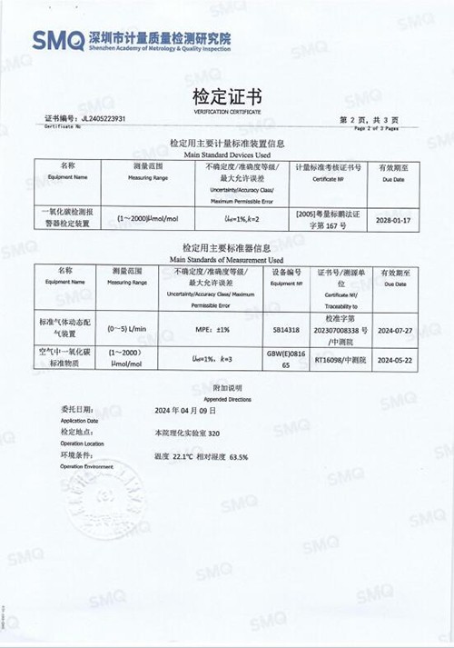 一氧化碳氣體檢測儀